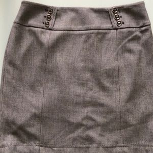 Black and white short skirt